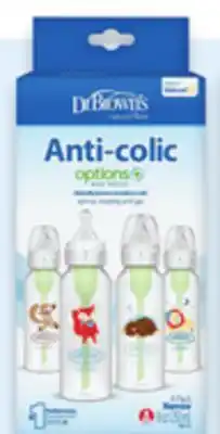 Walmart Dr. Brown's anti-colic Options+ narrow baby bottles 4-pack offer