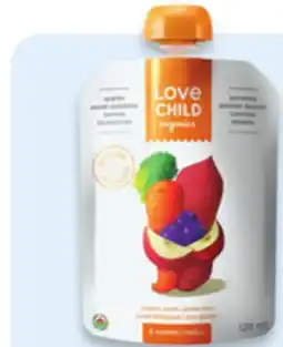 Walmart Love Child Organics fruit purees offer