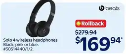Walmart Solo 4 wireless headphones offer