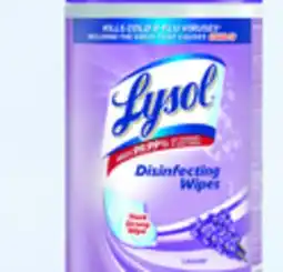 Walmart Lysol disinfecting wipes 75s offer