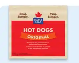 Walmart Maple Leaf hot dogs offer