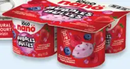 Walmart Astro yogurt tubs 750 g or iogo nano Bubbles 4 x 100 g yogurt offer