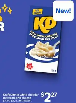 Walmart Kraft Dinner White Cheddar Macaroni and Cheese offer