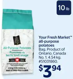 Walmart Your Fresh Market all-purpose potatoes offer