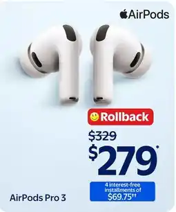 Walmart AirPods Pro 3 offer