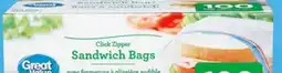 Walmart Great Value sandwich bags offer