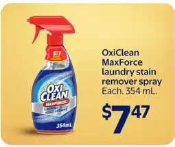 Walmart OxiClean MaxForce Laundry Stain Remover Spray offer