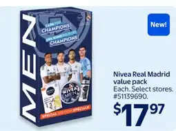 Walmart Nivea Real Madrid Value Pack offer