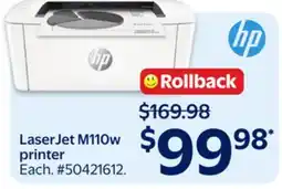 Walmart LaserJet M110w printer offer
