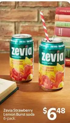 Walmart Zevia Strawberry Lemon Burst soda offer