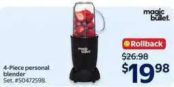 Walmart 4-Piece personal blender offer