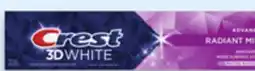 Walmart Crest 3D White Advanced toothpaste offer