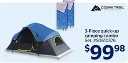 Walmart 3-Piece quick-up camping combo offer