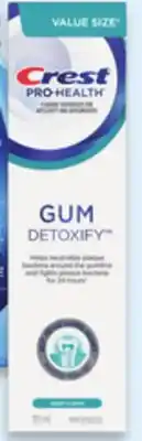 Walmart Crest Gum Detoxify toothpaste offer