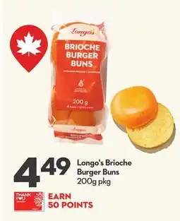 Longo's Brioche Burger Buns offer