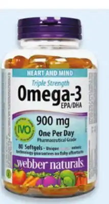 Walmart Webber Naturals Omega-3 80s offer