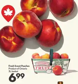Longo's Fresh Sweet Peaches offer