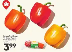 Longo's Fresh Sweet Tri-Colour Peppers offer