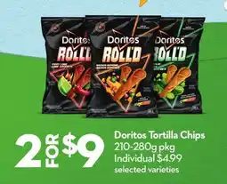 Longo's Doritos Tortilla Chips offer