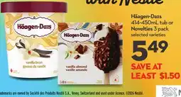 Longo's 414-450ml tub or Novelties 3 pack offer