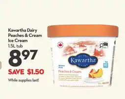 Longo's Dairy Peaches & Cream Ice Cream offer