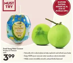 Longo's Fresh Young Water Coconut offer