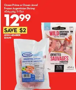 Longo's Ocean Prime or Ocean Jewel Frozen Argentinian Shrimp offer