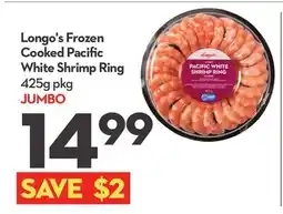 Longo's Frozen Cooked Pacific White Shrimp Ring offer