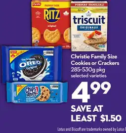 Longo's Family Size Cookies or Crackers offer