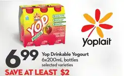 Longo's Yop Drinkable Yogourt offer