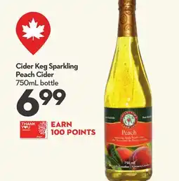 Longo's Keg Sparkling Peach Cider offer