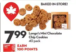 Longo's Mini Chocolate Chip Cookies offer