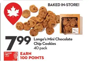 Longo's Mini Chocolate Chip Cookies offer