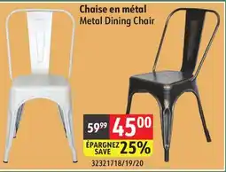 Sushi Shop Metal Dining Chair offer
