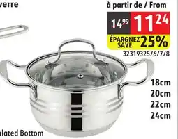 Sushi Shop Stainless Steel Saucepan with Glass Lid offer