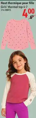 Sushi Shop Girls' thermal top 4-7 offer