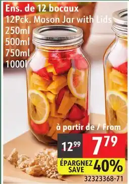 Sushi Shop 12Pck. Mason Jar with Lids offer