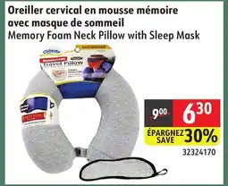 Sushi Shop Memory Foam Neck Pillow with Sleep Mask offer