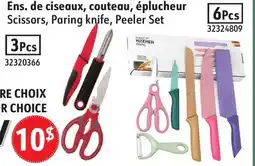 Sushi Shop Scissors, Paring knife, Peeler Set offer
