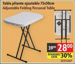 Sushi Shop Adjustable Folding Personal Table offer
