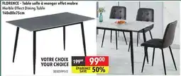 Sushi Shop FLORENCE - Marble Effect Dining Table offer