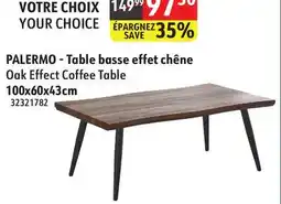 Sushi Shop Oak Effect Coffee Table offer