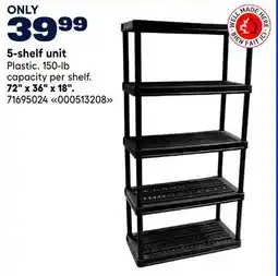 RONA 72 x 36 x 18 5-shelf unit offer