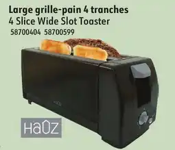 Sushi Shop HAUZ 4 Slice Wide Slot Toaster offer