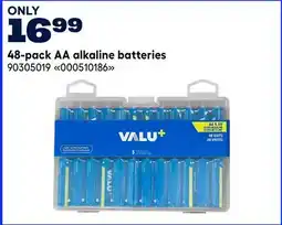 RONA VALU+ 48-pack AA alkaline batteries offer