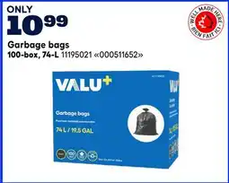 RONA VALU+ Garbage bags 100-box offer