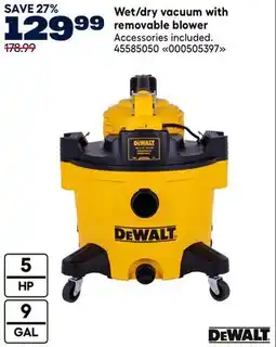 RONA DEWALT Wet/dry vacuum with removable blower offer