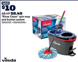 RONA Vileda Rinse Clean spin mop and bucket system offer