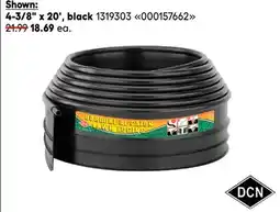 RONA 4-3/8 x 20', black DCN lawn edging offer