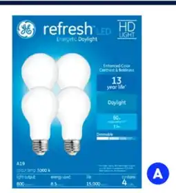 RONA GE Refresh 4-pack A19 LED bulbs offer